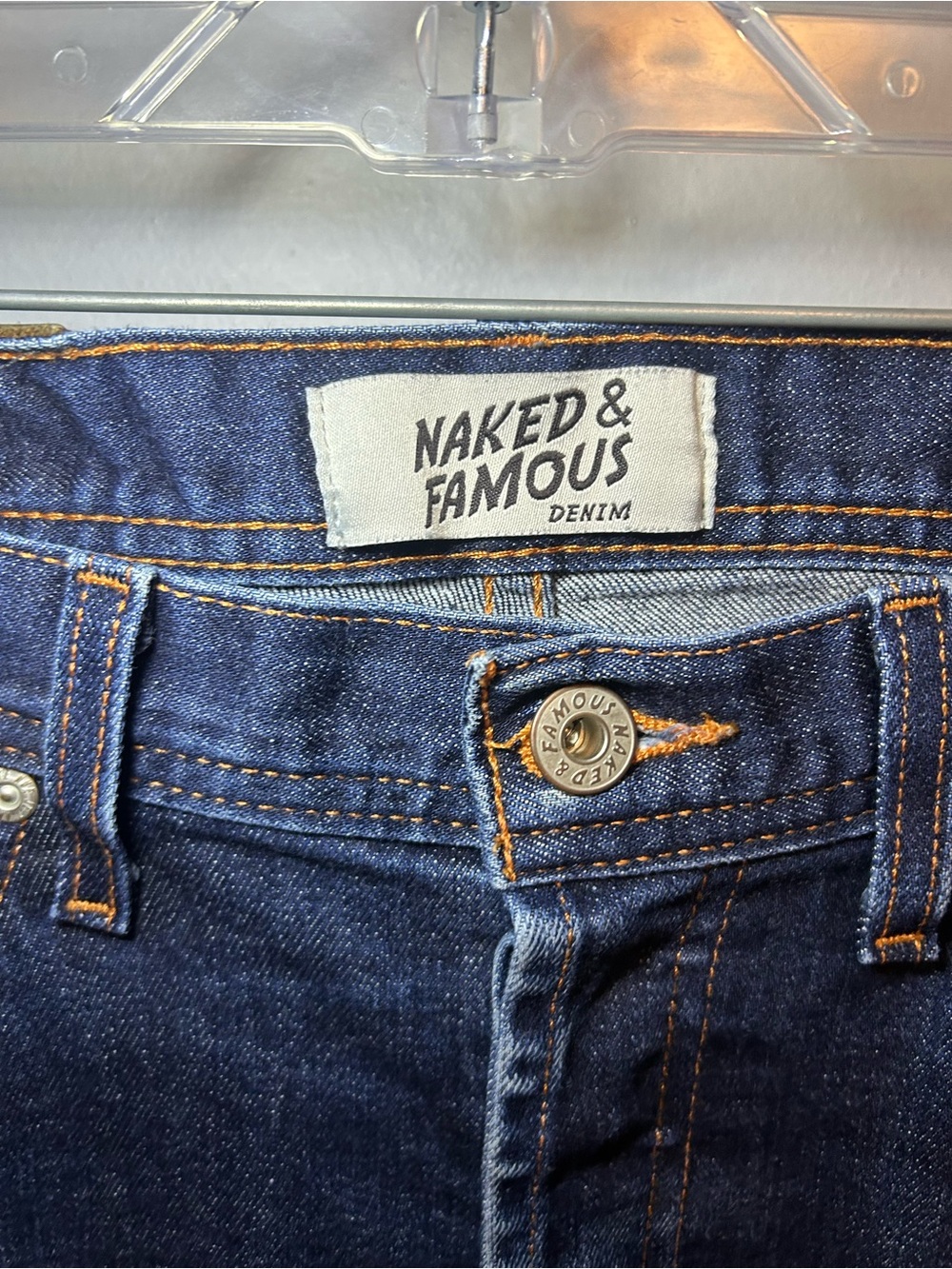 Naked & Famous 11oz Indigo Selvedge Denim slim jeans - Picture 3 of 11